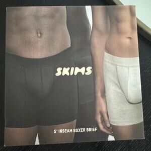 SKIMS Cotton 5" Inseam Boxer Briefs  3-Pack in Heather Multi
